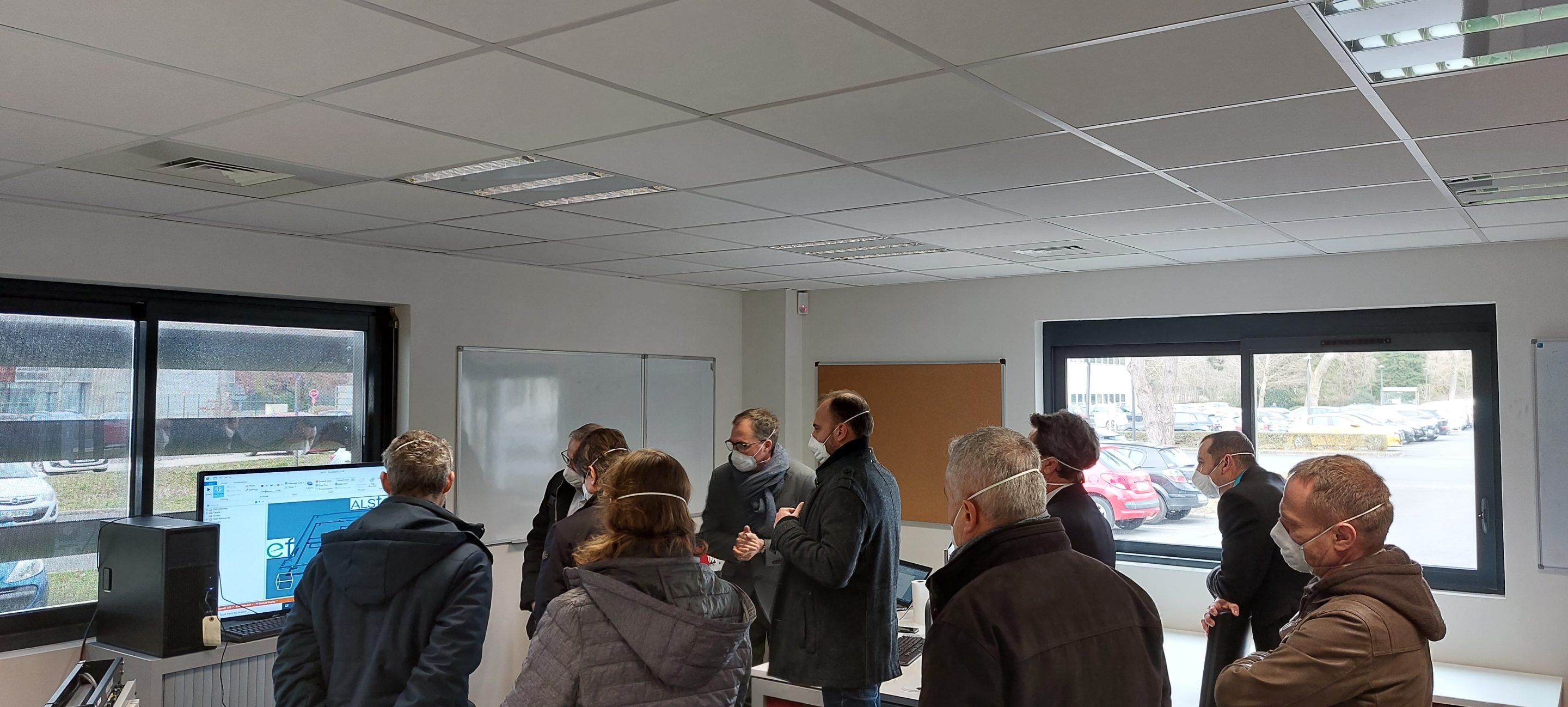 Team meeting to review plan