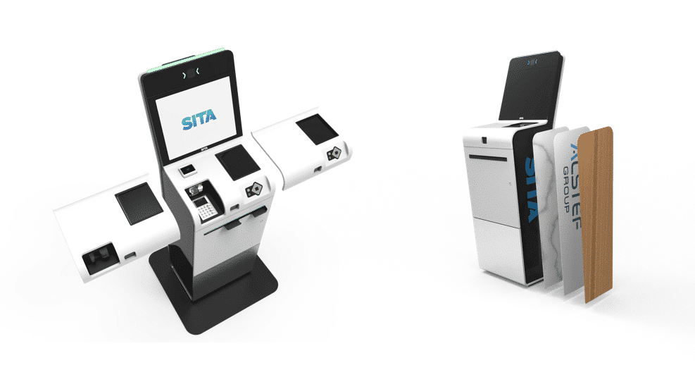 Impression d'artiste de fonctionnalités de kiosque configurables