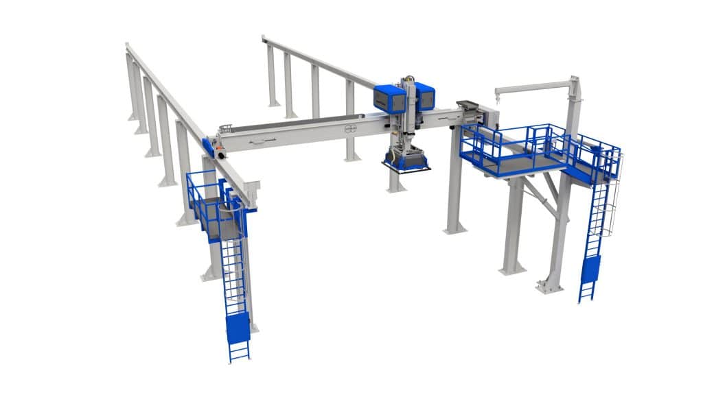 Impression d'artiste d'un robot cartésiens