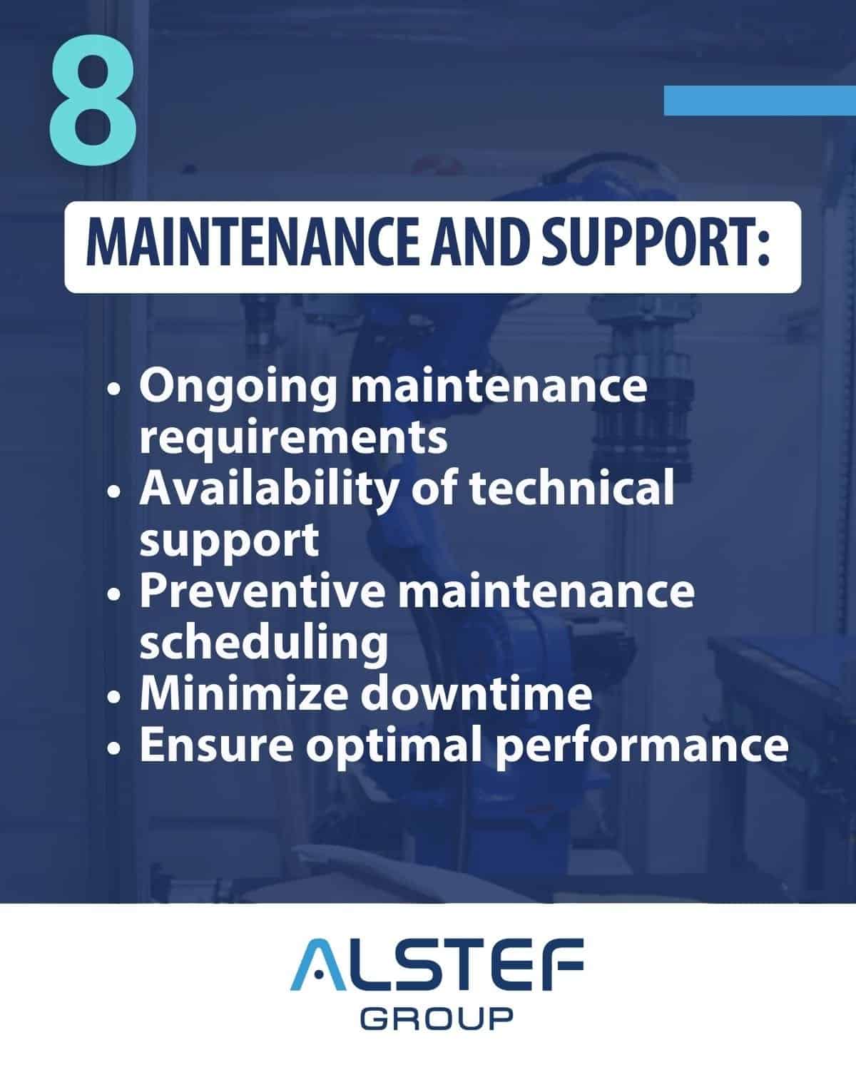 Maintenance and support