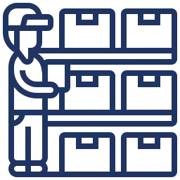 Warehouse stock icon